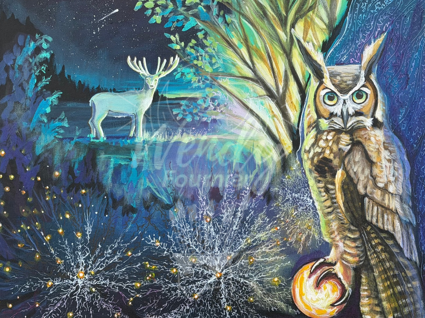 Pathways of Light — Original Channeled Painting