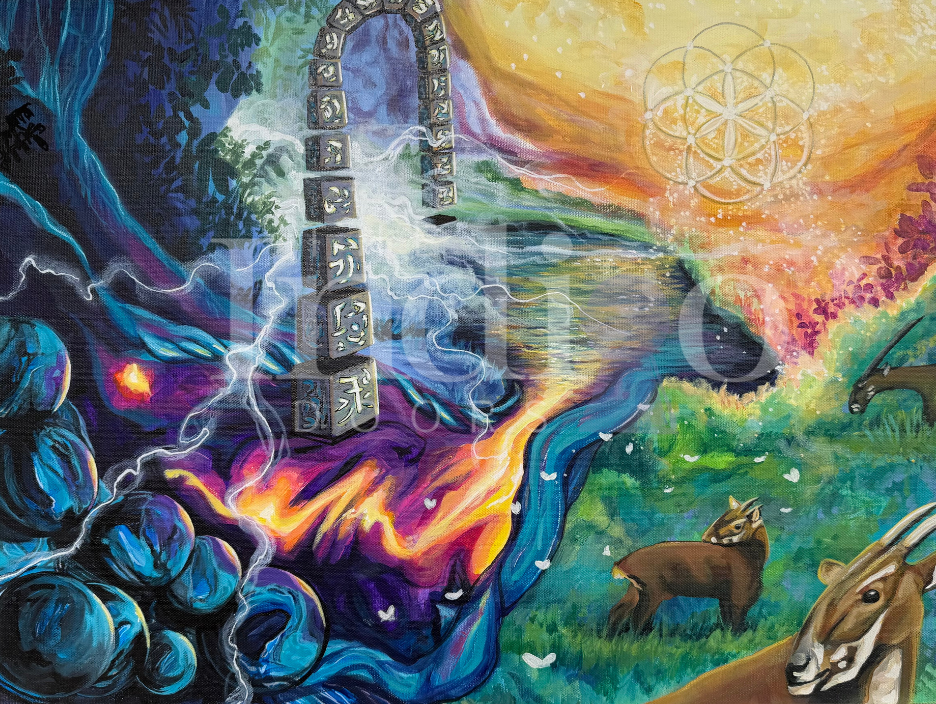 Threshold of the Age of Miracles-Fine Art Original Painting