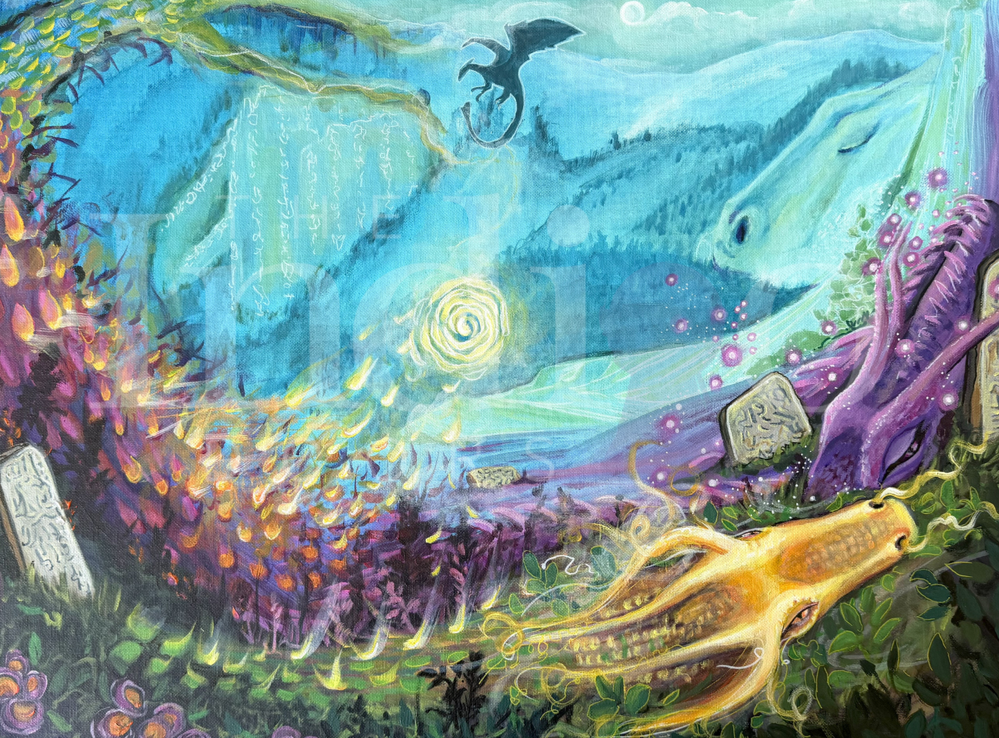 Awakening the Dragons Fine Art Print